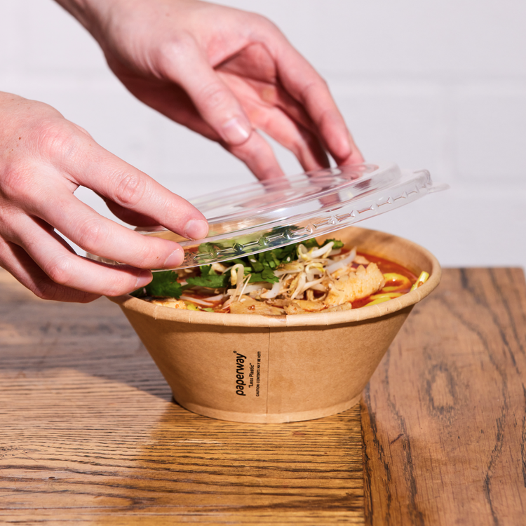 1050 ml Deluxa Paperway bowl - PP Kraft