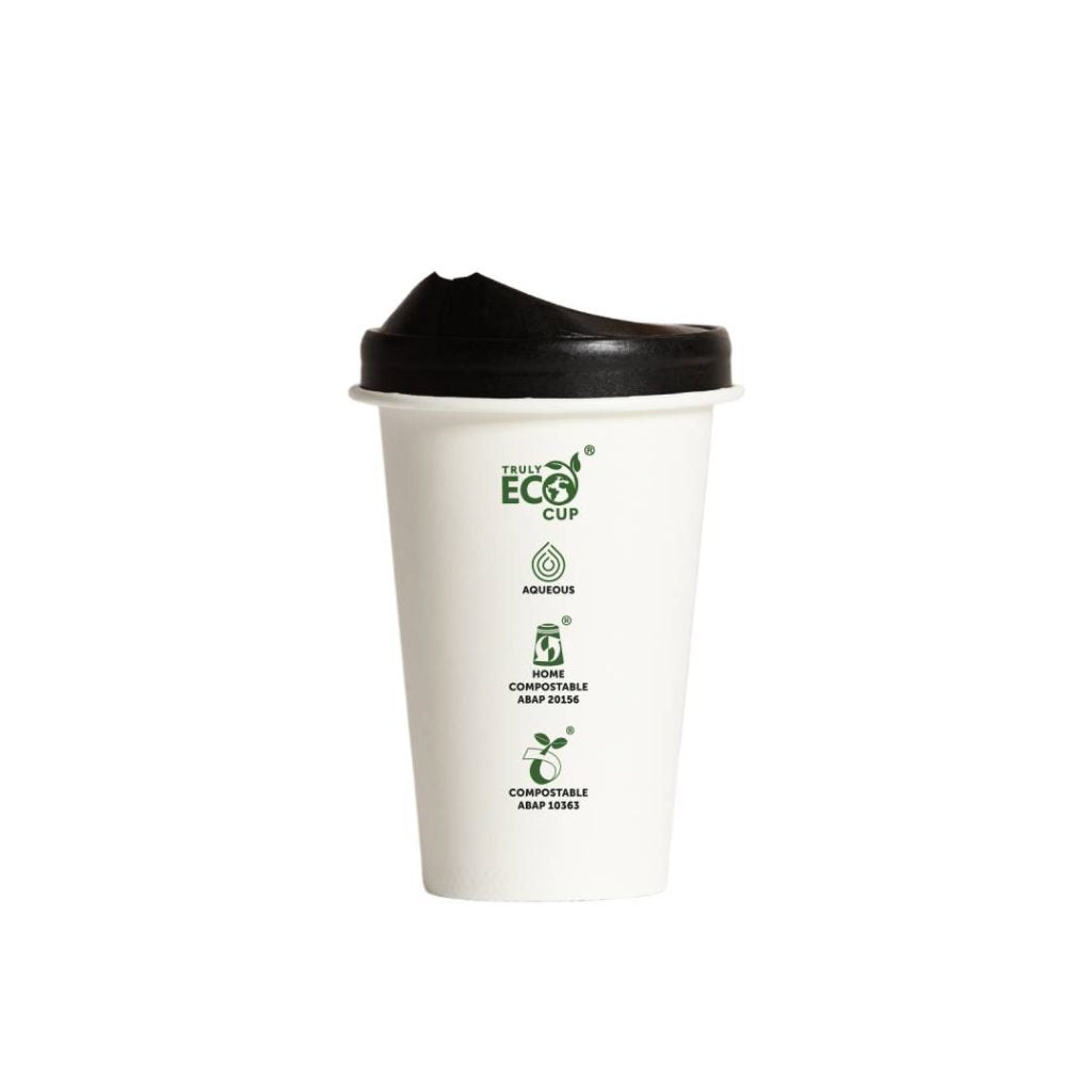 10oz Single Wall Aqueous Truly Eco Cup - White