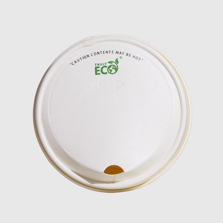 12oz Paper sipper lid (TE) - White
