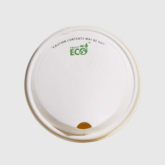 12oz Paper sipper lid (TE) - White
