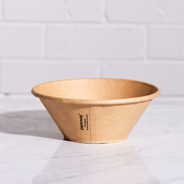 1300ml Deluxa Paperway bowl - PP Kraft