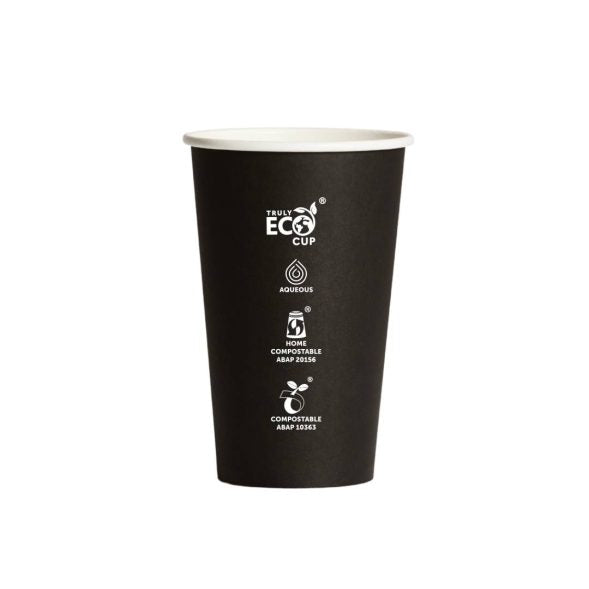 16oz Single Wall Aqueous Truly Eco Cup - Black