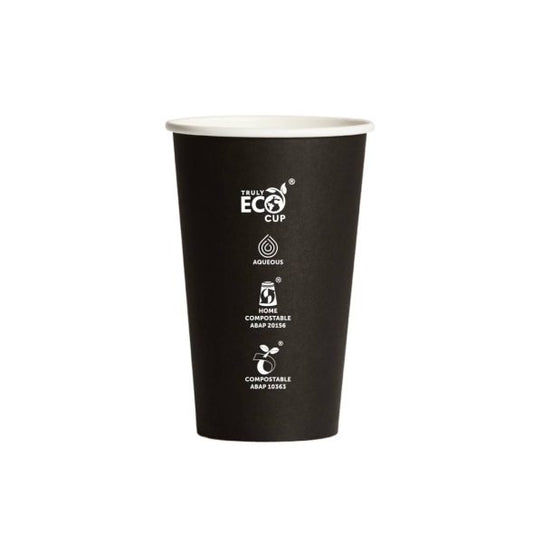 16oz Single Wall Aqueous Truly Eco Cup - Black