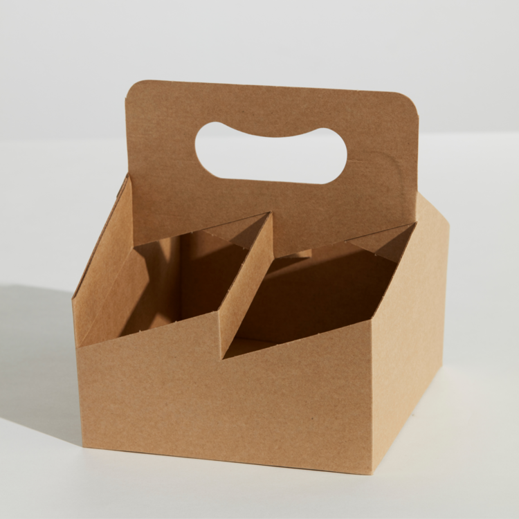 4 Cup Carry Tray w/Handle -  ENVIRO