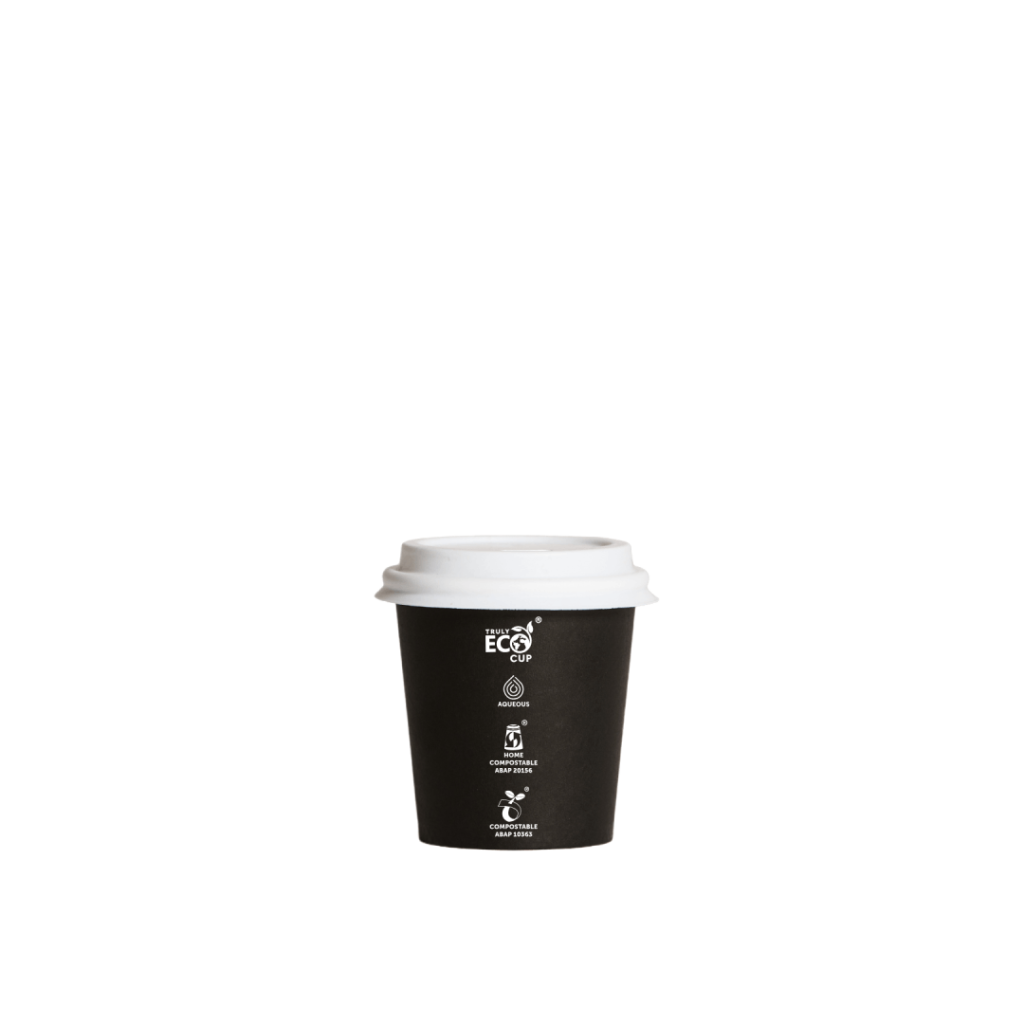 4oz Single Wall Aqueous Truly Eco Cup - Black
