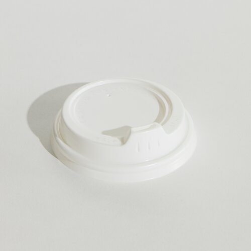 8oz Sip lid White PP