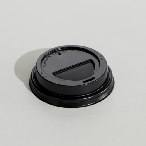 8oz Travel lid Black PP