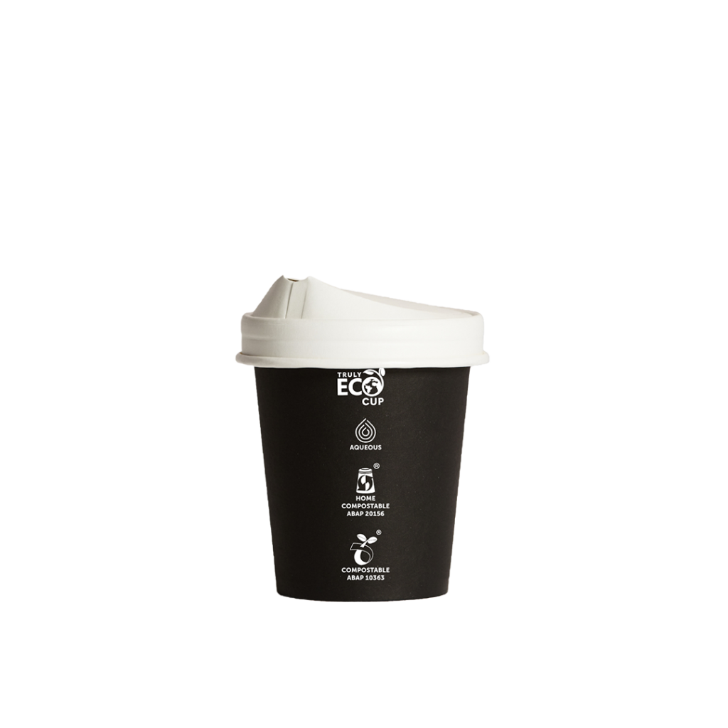 8oz Single Wall Aqueous Truly Eco Cup - Black