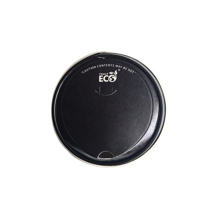 12oz Paper sipper lid (TE) - Black