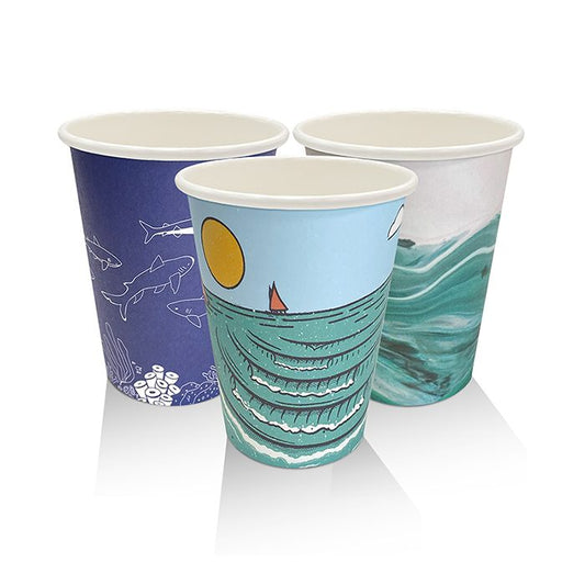 8oz Aqueous Coated Single Wall Cup Art Print 1000pc/ctn