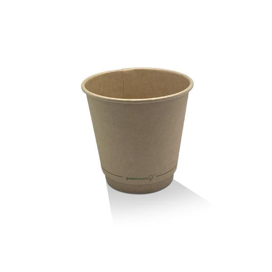 8oz Aqueous Coated Bamboo Dw Cup/One -Lid -Fits -All