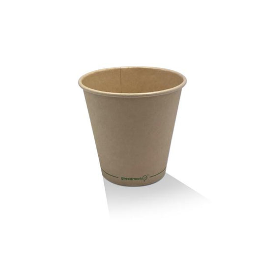 8oz Aqueous Coated Bamboo SW Cup/One -Lid -Fits -All