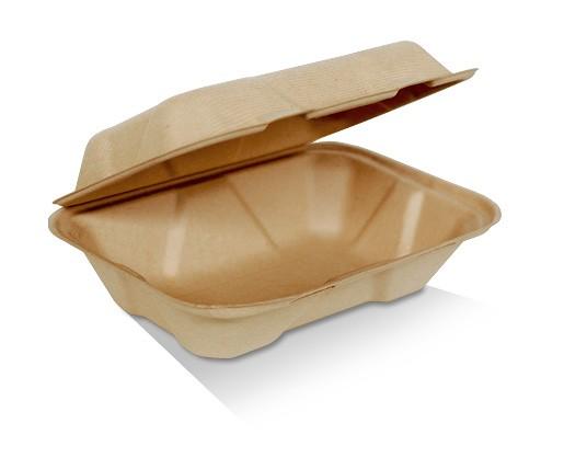 Bamboo Clamshell 9 X 6 X 3" 200pc/ctn