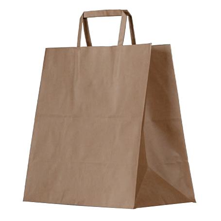 Brown Kraft Bag/Flat Paper Handle/Medium 200pc/ctn