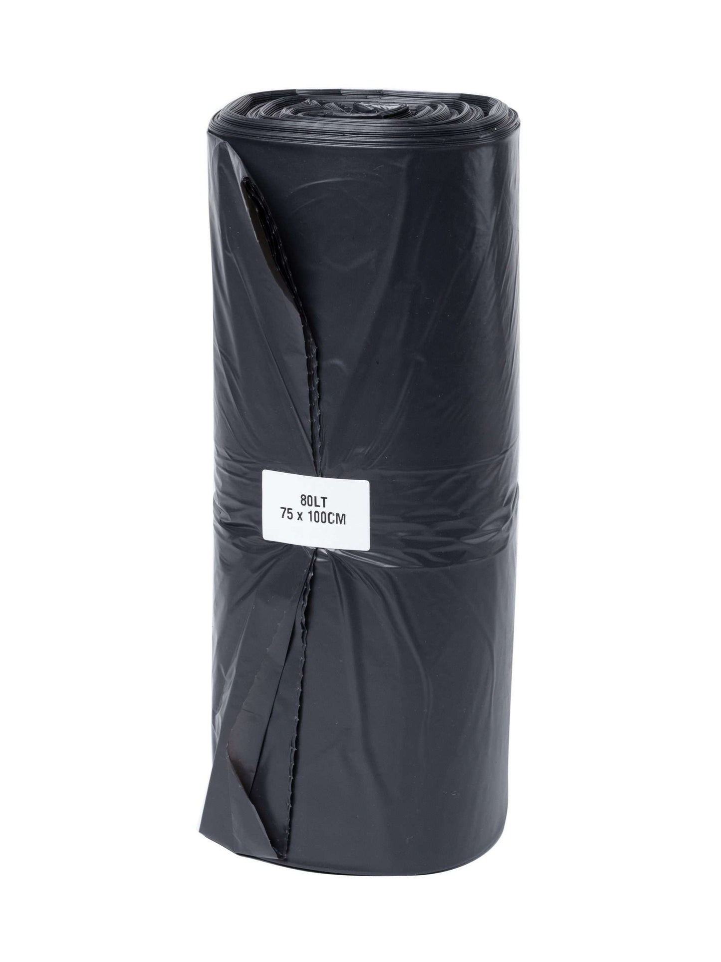 50(5) 80L BIN LINER BLACK HDPE