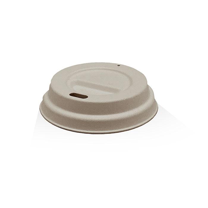 Bagasse Lid- 6/8/10oz/Natural 1000pc/ctn