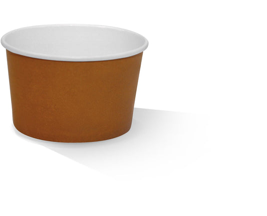 PLA Coated Paper Bowl 12oz Brown 500pc/ctn