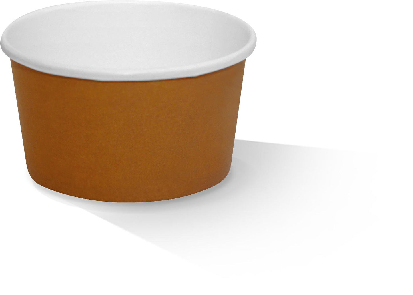 PLA Coated Paper Bowl 8oz Brown 1000pc/ctn