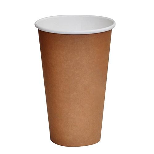 16oz PLA Coated SW Cup/Brown Print 1000pc