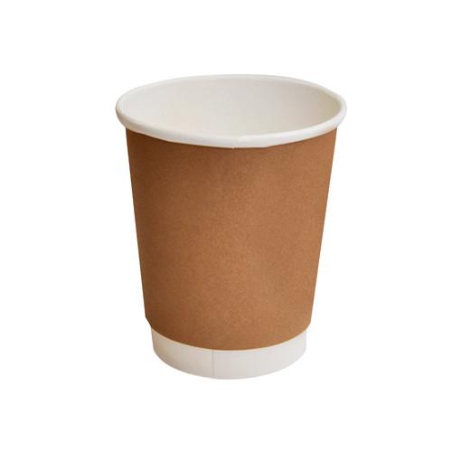 8oz PLA Coated Dw Cup/Brown Standard 500pc/ctn