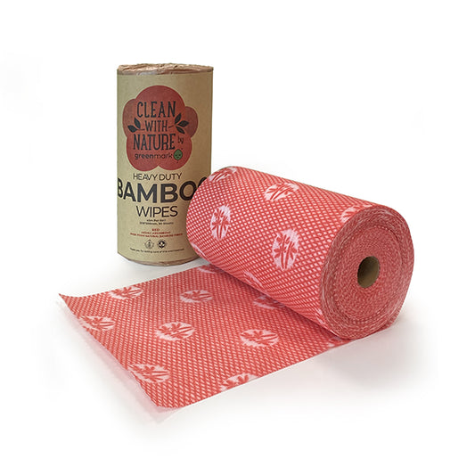 Heavy Duty Bamboo Wipes Red