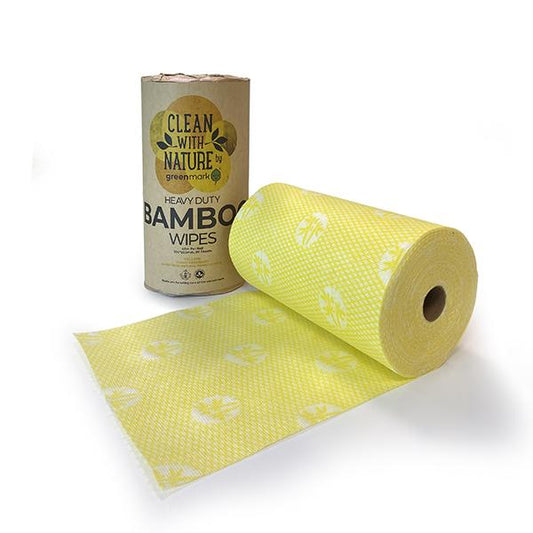 Heavy Duty Bamboo Wipes Yellow
