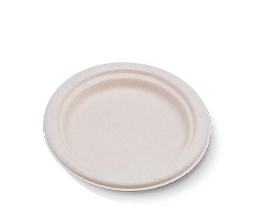 Bamboo Round Plate 9" 500pc/ctn
