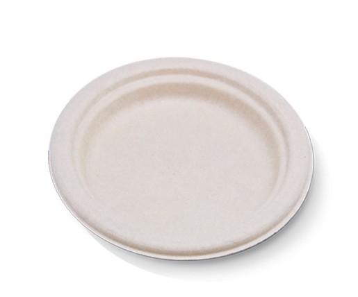 Bamboo Round Plate 10" 500pc/ctn
