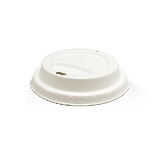 Bagasse Lid-*8/12/16/20oz (90mm)/White 1000pc/ctn