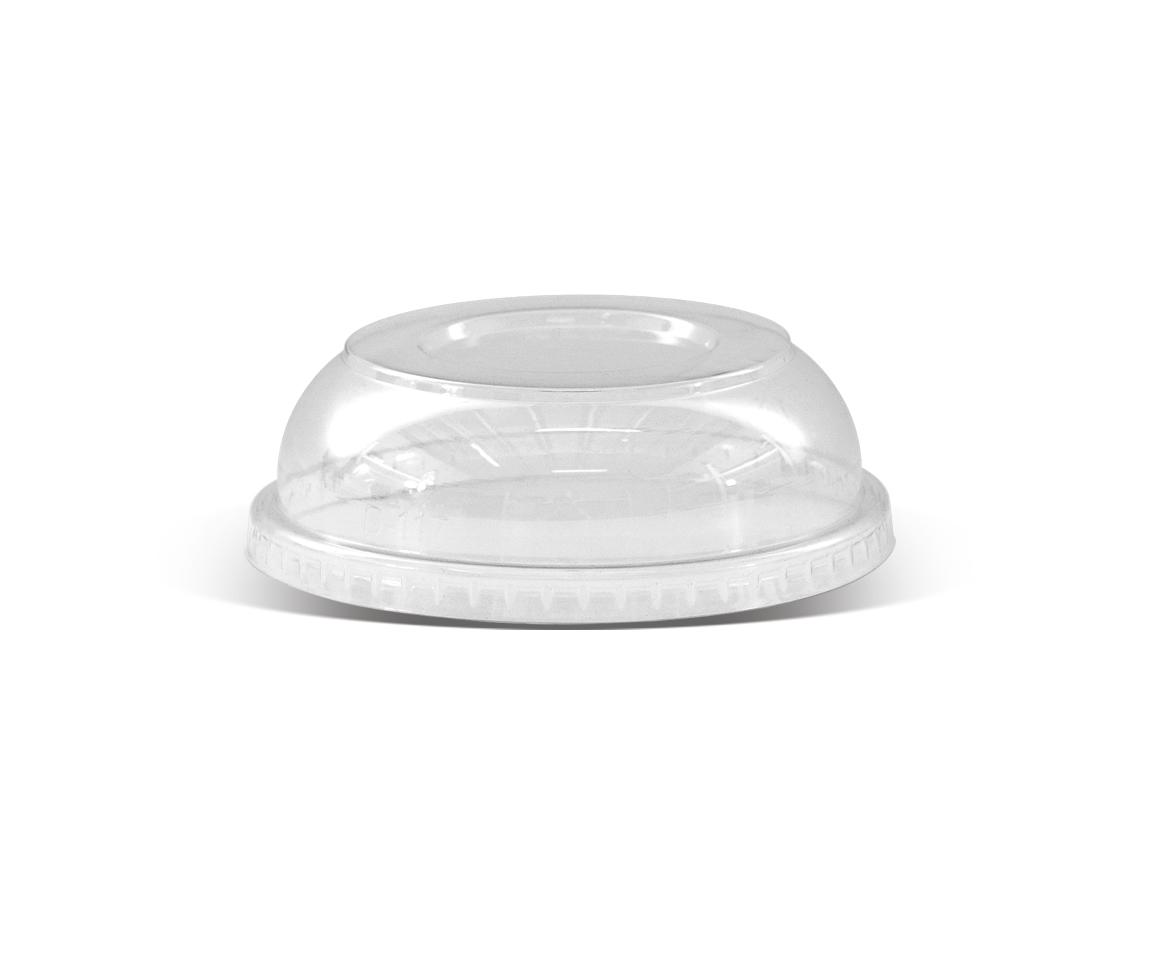 PET Dome Lid For 12oz & Above/No Hole 500pc/ctn