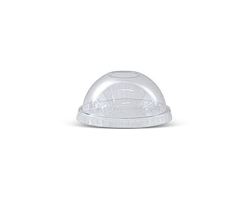 10/12oz PET Dome Lid /Die-Cut Hole 1000pc/ctn