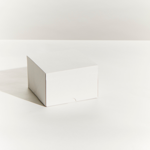 6x6x4 Easy Fold Corrugated Cake Box