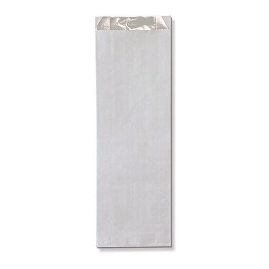White Foil Kebab Bag Unprinted 250pc/pk