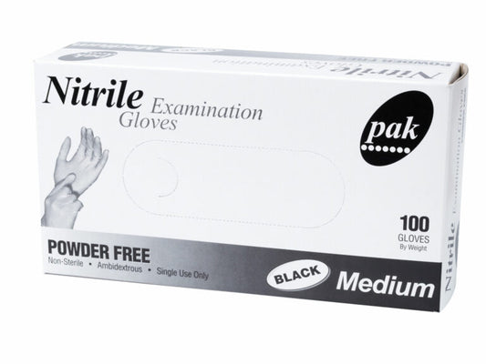 100(10) NITRILE BLACK MED PFREE