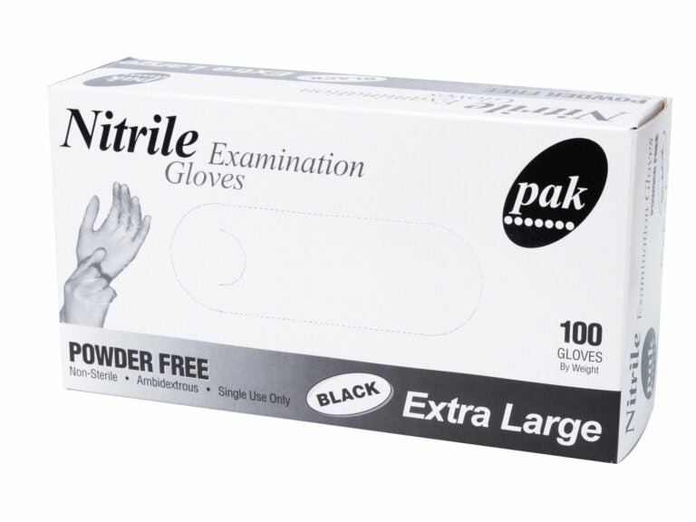 100(10) NITRILE BLACK XLARGE PFREE