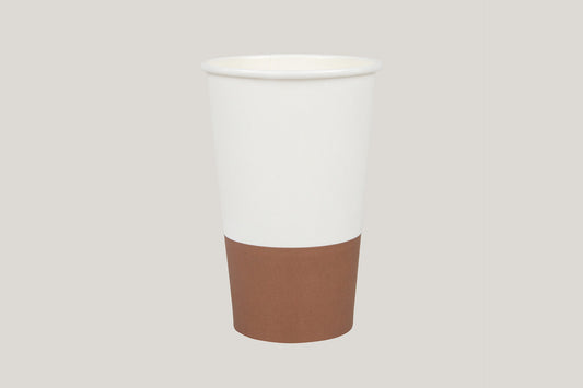 16oz Single Wall Aqueous Truly Eco Cup - Split Wood (Earth Range)