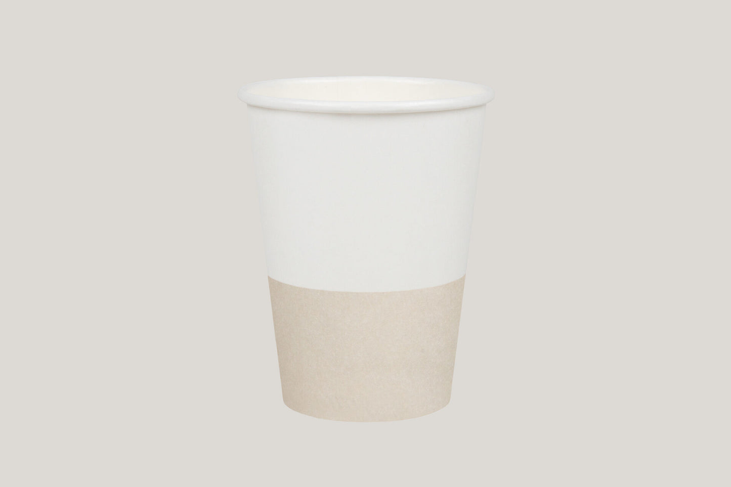 8oz UNI Single Wall Aqueous Truly Eco Cup - Split Sand (Ocean Range)