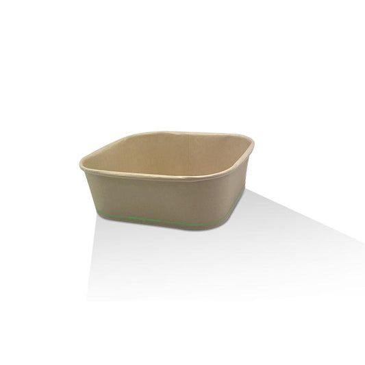 PBS Coated Kraft Square Container 1000ml