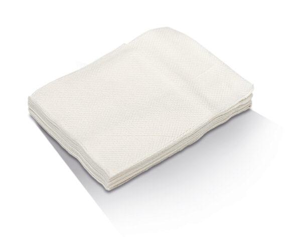 White 2 ply Quilted Dinner Napkin - 1/8 Gt Fold 1000pc/ctn