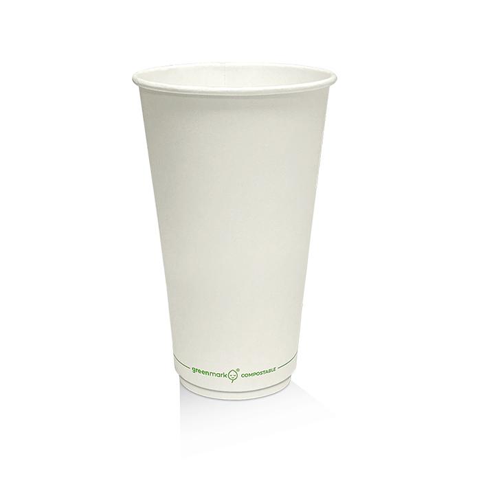 16oz PLA Coated Dw Cup/Plain 500pc/ctn