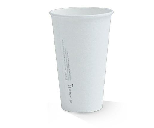 20oz PLA Coated SW Cup/Plain White 1000pc/ctn