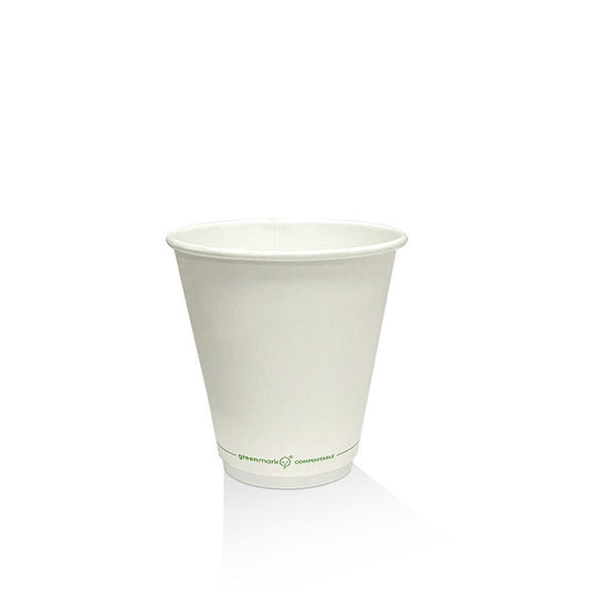 8oz PLA Coated Dw Cup/Plain 90mm 500pc/ctn