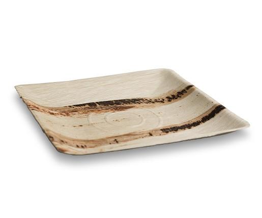 Palm Square Plate Large 25cm/10" 100pc/ctn