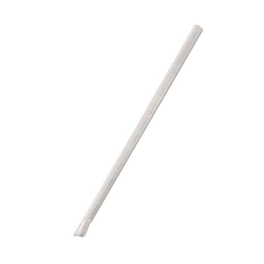 Paper Straw Spoon-Plain White 2500pc/ctn