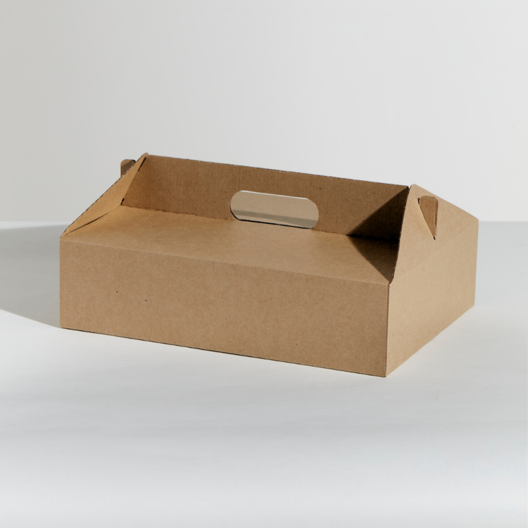 Premium Enviro  Carry box 2 - PLAIN KRAFT