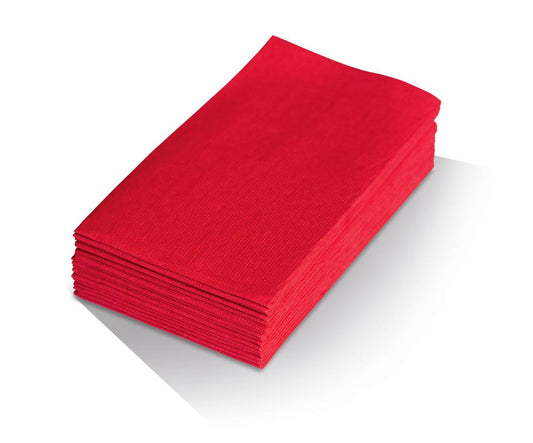 Red Quilted 2ply Dinner Napkin -1/8 Gt Fold 1000pc/ctn