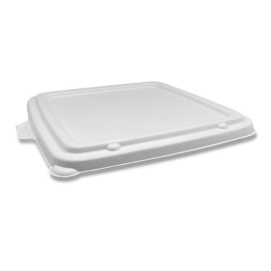 Sugarcane Lid Square Takeaway Tray 9"