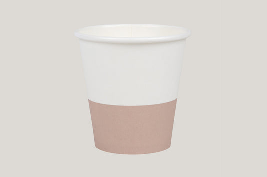 6oz Single Wall Aqueous Truly Eco Cup - Split Clay (Earth Range)