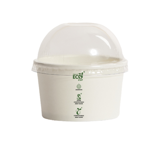 PET Dome lid for 5oz Ice cream cup