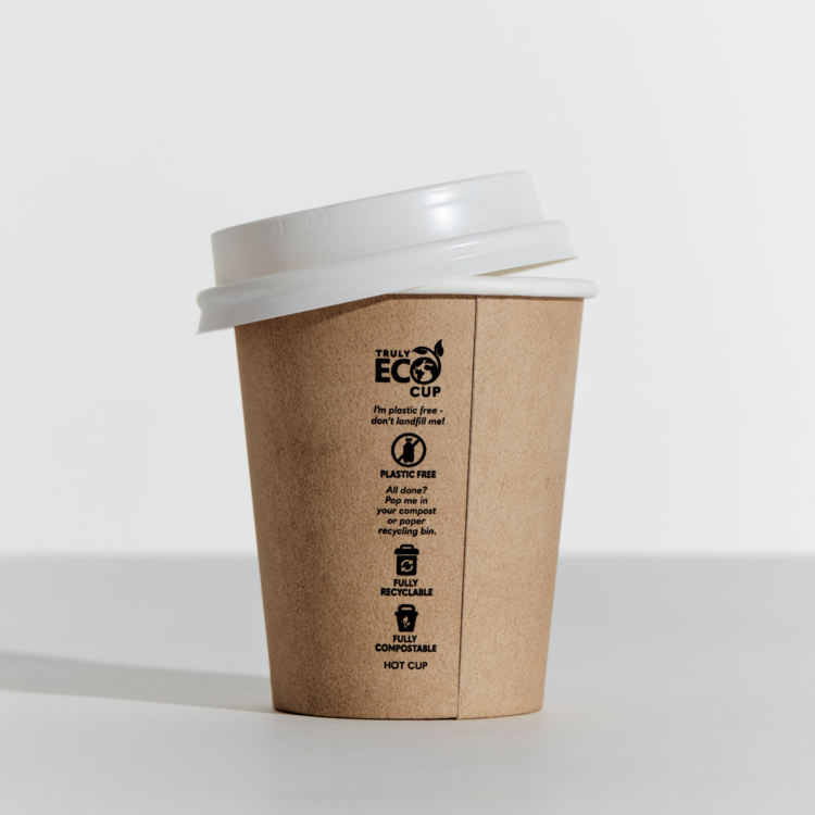 8oz Travel lid White PP